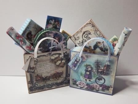 VICTORIAN FILLED CHRISTMAS BAGS KIT - Click Image to Close